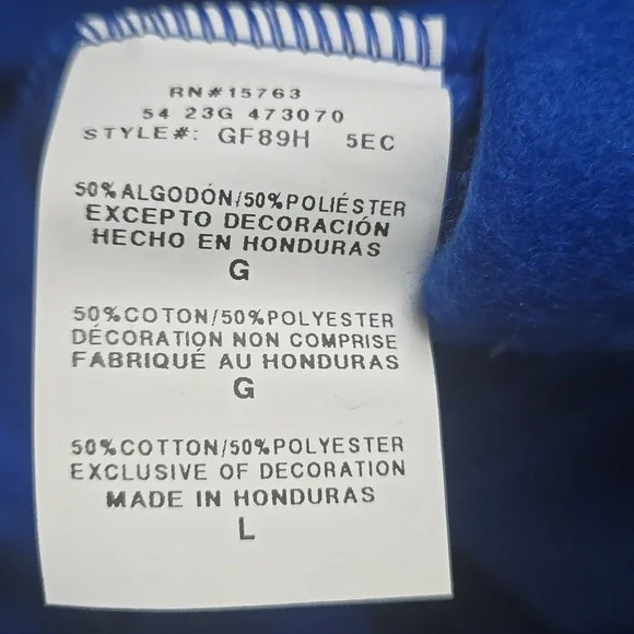 Champion Men's Royal Blue Hoodie Size L - Picture 7 of 9